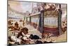 Postcard Depicting the Bloody Games in the Arena in Rome, Illustration from "Quo Vadis," 1910-Jan Styka-Mounted Giclee Print