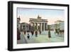 Postcard Depicting the Brandenburg Gate in Berlin, Pre 1914-null-Framed Giclee Print