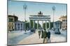 Postcard Depicting the Brandenburg Gate in Berlin-null-Mounted Giclee Print