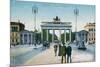 Postcard Depicting the Brandenburg Gate in Berlin-null-Mounted Giclee Print