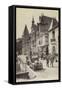 Postcard Depicting the Casino in Pourville-null-Framed Stretched Canvas