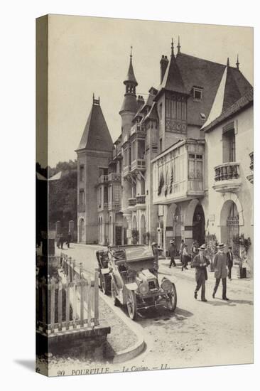 Postcard Depicting the Casino in Pourville-null-Stretched Canvas