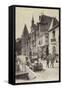 Postcard Depicting the Casino in Pourville-null-Framed Stretched Canvas