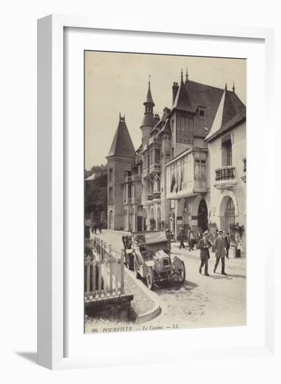 Postcard Depicting the Casino in Pourville-null-Framed Photographic Print