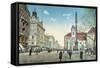 Postcard Depicting the Centre of Pest with Rakoczi Street and the Rokus Hospital-null-Framed Stretched Canvas