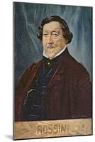 Postcard Depicting the Composer Rossini, c.1900-null-Mounted Giclee Print