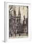 Postcard Depicting the Eglise Des Reformes and the Monument Des Mobiles-null-Framed Photographic Print