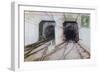 Postcard Depicting the Hudson River Tunnel Connecting New York and New Jersey, 1911-null-Framed Giclee Print