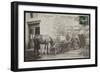 Postcard Depicting the Shoeing of a Horse in Cornes, Le Velay, C.1900 (B/W Photo)-French Photographer-Framed Giclee Print