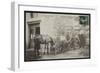 Postcard Depicting the Shoeing of a Horse in Cornes, Le Velay, C.1900 (B/W Photo)-French Photographer-Framed Giclee Print