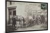 Postcard Depicting the Shoeing of a Horse in Cornes, Le Velay, C.1900 (B/W Photo)-French Photographer-Mounted Giclee Print