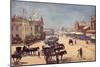 Postcard Depicting the Town Hall and Market Square-null-Mounted Giclee Print