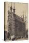 Postcard Depicting the Town Hall in Leuven-null-Stretched Canvas