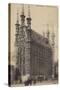 Postcard Depicting the Town Hall in Leuven-null-Stretched Canvas