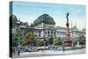 Postcard Depicting the University of Vienna and the Liebenberg Monument, circa 1915-null-Stretched Canvas