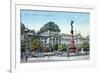 Postcard Depicting the University of Vienna and the Liebenberg Monument, circa 1915-null-Framed Giclee Print