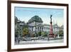 Postcard Depicting the University of Vienna and the Liebenberg Monument, circa 1915-null-Framed Giclee Print