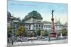 Postcard Depicting the University of Vienna and the Liebenberg Monument, circa 1915-null-Mounted Giclee Print