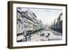 Postcard Depicting Wenceslas Square, Prague, 1909-null-Framed Giclee Print