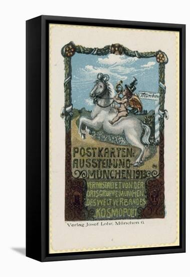 Postcard Exhibition, Munich, 1913-null-Framed Stretched Canvas
