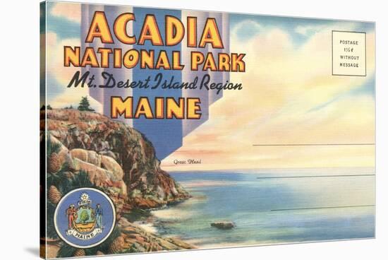 Postcard Folder, Acadia National Park, Maine-null-Stretched Canvas