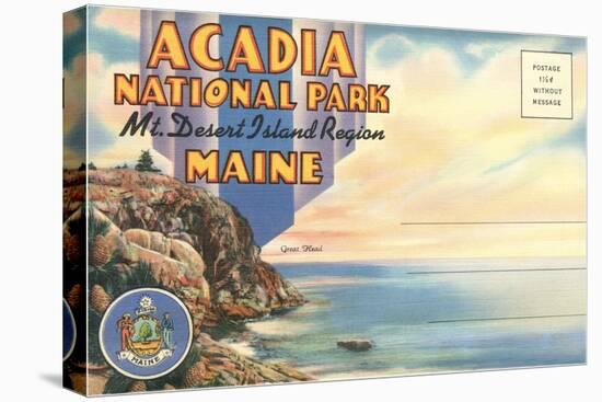 Postcard Folder, Acadia National Park, Maine-null-Stretched Canvas