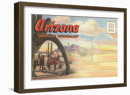 Postcard Folder, Arizona-null-Framed Art Print