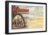 Postcard Folder, Arizona-null-Framed Art Print