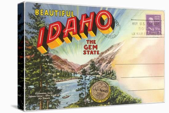 Postcard Folder, Beautiful Idaho-null-Stretched Canvas