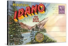 Postcard Folder, Beautiful Idaho-null-Stretched Canvas