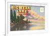 Postcard Folder, Big Bear Lake, California-null-Framed Art Print