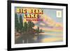 Postcard Folder, Big Bear Lake, California-null-Framed Premium Giclee Print