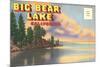 Postcard Folder, Big Bear Lake, California-null-Mounted Premium Giclee Print