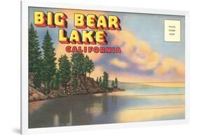 Postcard Folder, Big Bear Lake, California-null-Framed Art Print