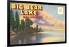 Postcard Folder, Big Bear Lake, California-null-Framed Art Print