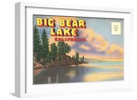 Postcard Folder, Big Bear Lake, California-null-Framed Art Print