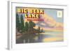 Postcard Folder, Big Bear Lake, California-null-Framed Art Print