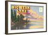 Postcard Folder, Big Bear Lake, California-null-Framed Art Print