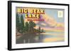 Postcard Folder, Big Bear Lake, California-null-Framed Art Print