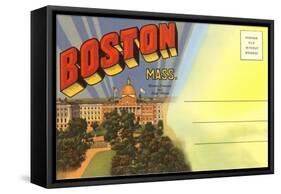 Postcard Folder, Boston, Mass.-null-Framed Stretched Canvas