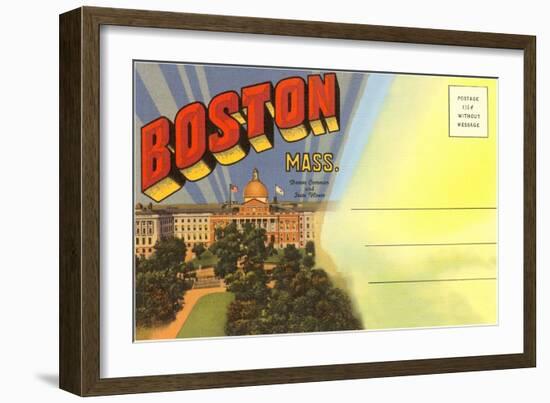 Postcard Folder, Boston, Mass.-null-Framed Art Print