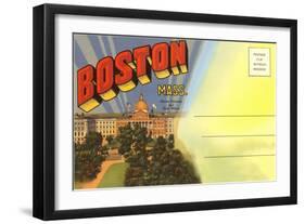 Postcard Folder, Boston, Mass.-null-Framed Art Print