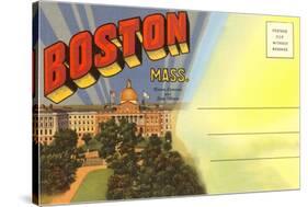 Postcard Folder, Boston, Mass.-null-Stretched Canvas