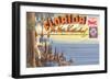 Postcard Folder, Florida-null-Framed Art Print