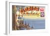 Postcard Folder, Florida-null-Framed Art Print