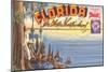 Postcard Folder, Florida-null-Mounted Art Print