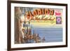 Postcard Folder, Florida-null-Framed Art Print