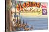 Postcard Folder, Florida-null-Stretched Canvas