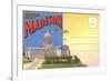 Postcard Folder, Greetings from Madison, Wisconsin-null-Framed Art Print