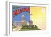 Postcard Folder, Greetings from Madison, Wisconsin-null-Framed Art Print